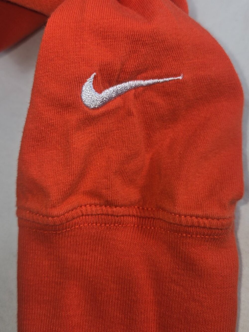 Nike Sportswear Double Swoosh Long Sleeve Tee Men’s Medium Orange CK2259-891 - Picture 8 of 10
